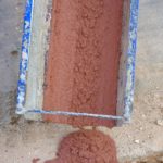 cemento rosso per minitrincea fibra ottica